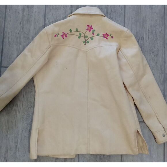 Womens Vegan Embroidered Western Jacket  Faux Leather Med Rondo by mr. murray - Picture 13 of 15